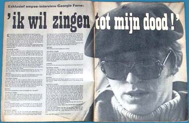 Georgie Fame: Muziek Parade, April 1968 (Dutch)