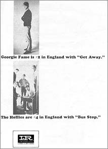 Georgie Fame: Cashbox Ad 1966