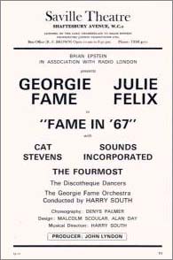 Georgie Fame: Fame in '67 Playbill Program