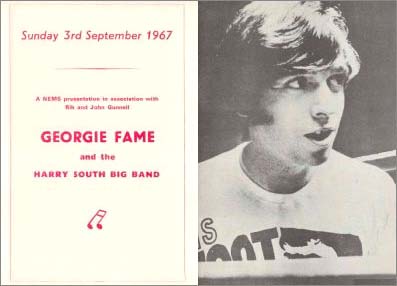 Georgie Fame and Harry South Big Band Program