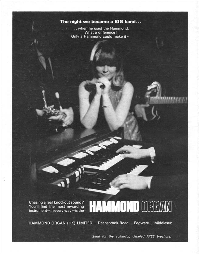 Georgie Fame: Hammond Organ Ad 1960s