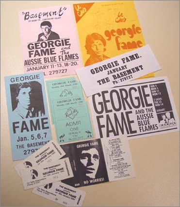 Georgie Fame Aussie Memorabilia circa 1980s
